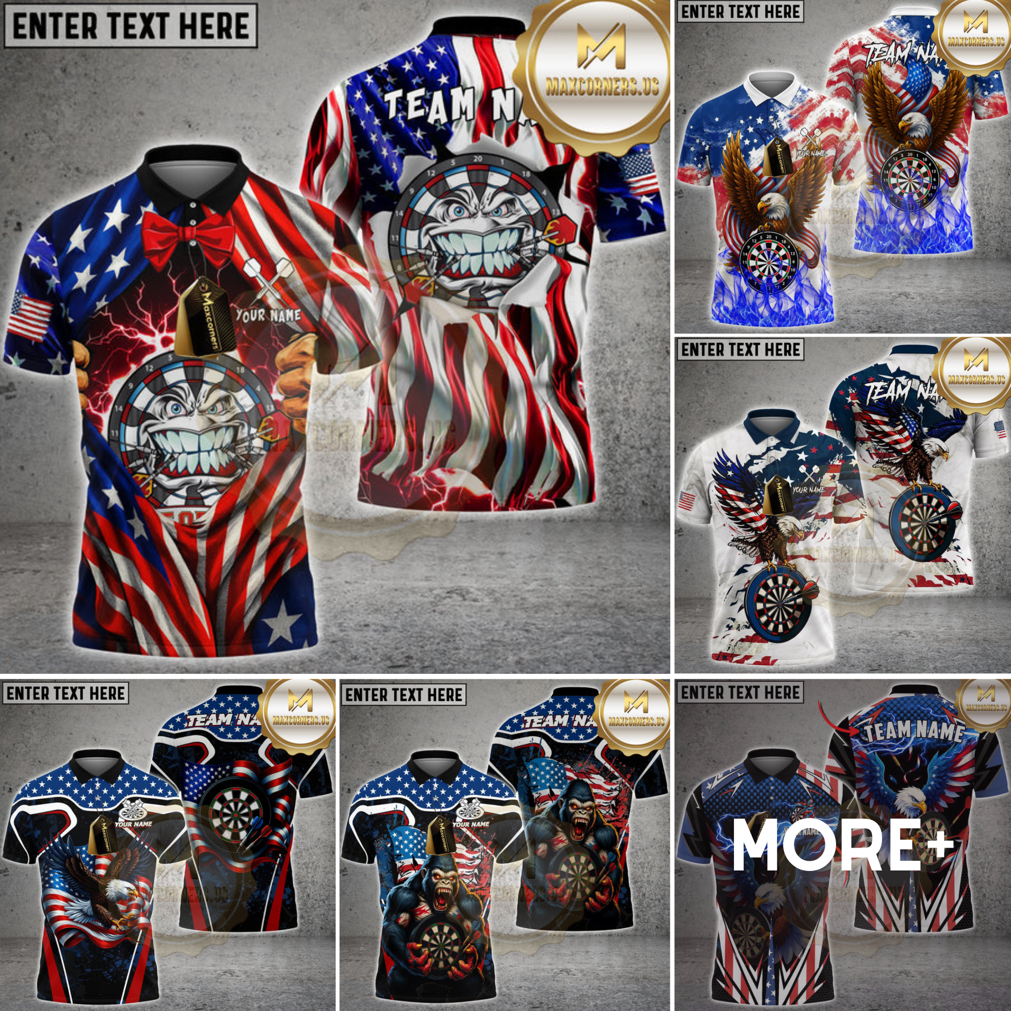 Maxcorners 3D Darts Shirt Collection