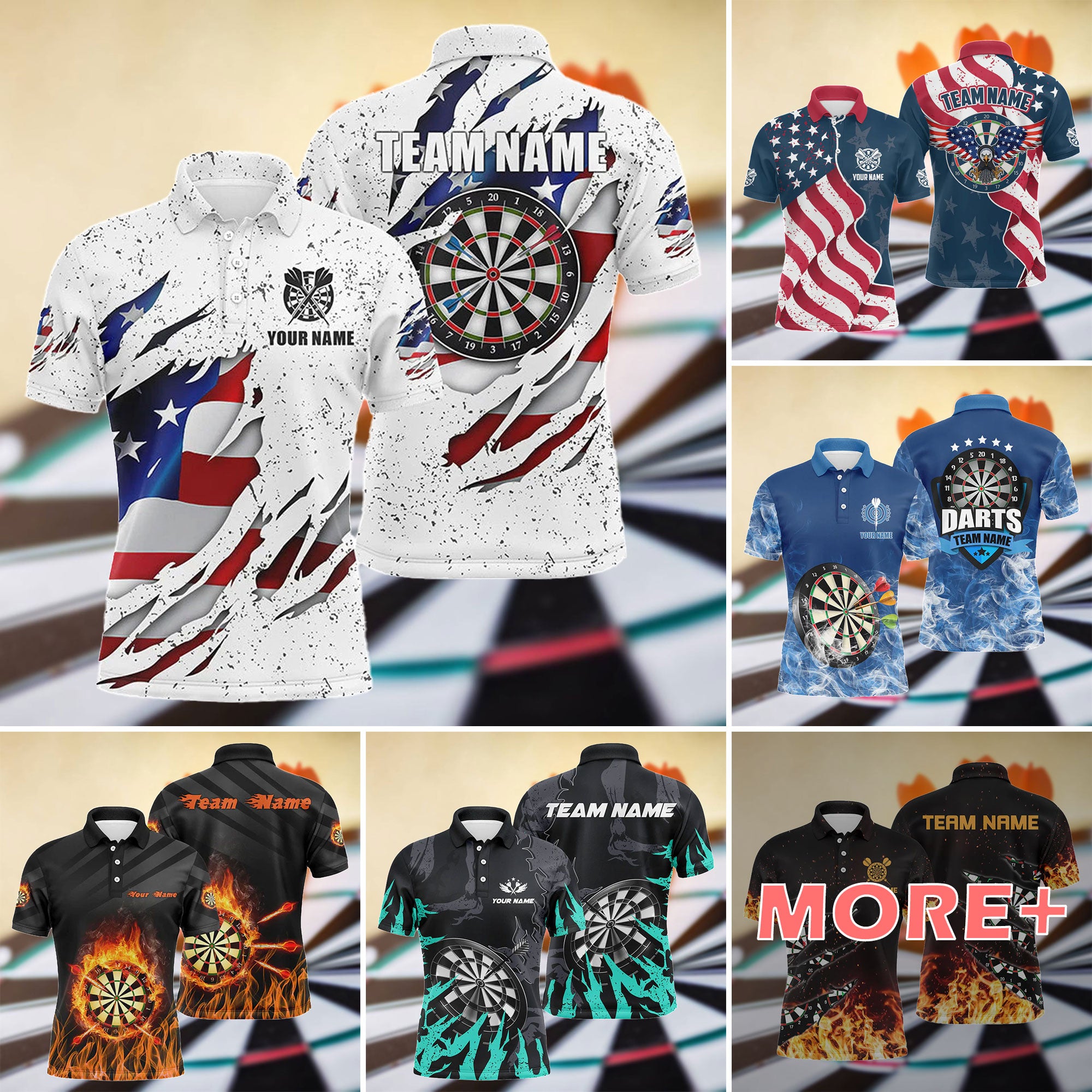 3D Personalized Darts Polo Shirt 2024 New Arrival