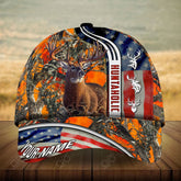 Maxcorners Huntaholic American Hunting Personalized Hats 3D Multicolored