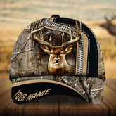 Maxcorners Zipped Pattern Deer Hunting Personalized Hats 3D Multicolored