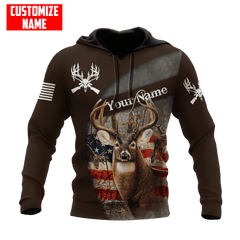 Maxcorners Deer Hunting Season Custom Name Shirt 3D All Over Printed Clothes