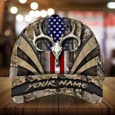 Maxcorners New Unique Skull Deer Hunting Personalized Hats 3D Multicolored