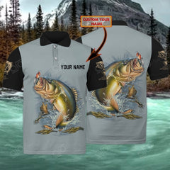 Maxcorners Custom Text Fishing 3D Polo