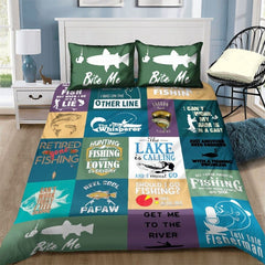 Maxcorners Bite Me Fishing Bedding Set