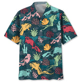 Maxcorners Scuba Diving Coral Life Colorful Hawaiian Shirt