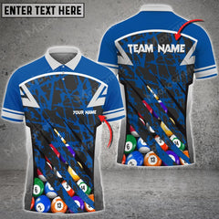 Maxcorners Billiards Ball Full Personalized Name, Team Name Unisex Shirt ( 4 Colors )