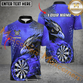 Maxcorners Darts Eagle Mutilcolor Options Personalized Name, Team Name 3D Polo Shirt