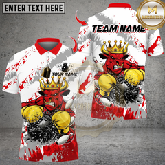 Maxcorners Bowling Muscle Boxing Bull Multicolor Customized Name, Team Name 3D Shirts