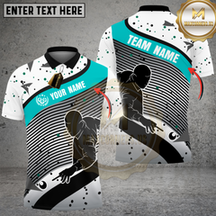 Maxcorners Billiards Dynamic Motion Multicolor Customized Name, Team Name 3D Shirt