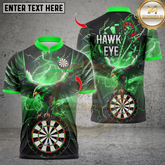 Maxcorners Darts Hawkeye Dartboard Multicolor Customized Name, Team Name 3D Shirts