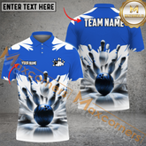 Maxcorners Ball And Pins Ice Age Pattern Bowling Jersey Multicolor Options Personalized Name, Team Name 3D Shirt