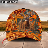 Maxcorners Classic Forest Deer Hunter Ver 2 Personalized Hat 3D Printed Multicolor | Orange