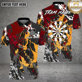 Maxcorners Dart Shirt Paint Splash Style Multioptions Personalized Name, Team Name Unisex 3D Shirt (4 Colors)