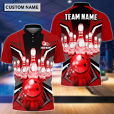 Maxcorners Tornado Pattern Bowling And Pins Multicolor Option Customized Name 3D Shirt