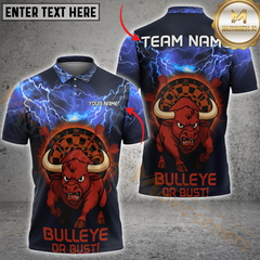 Maxcorners Darts Bullseye Blitz Multicolor Customized Name, Team Name 3D Shirts