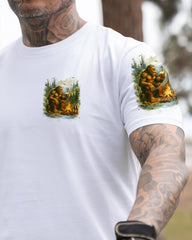 Maxcorners Life Is Better With A Beer And A Campfire Bigfoot All Over Print LM1601