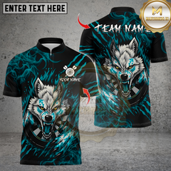 Maxcorners Darts Wolf With Dartboard Multicolor Customized Name, Team Name 3D Shirts