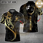 Maxcorners Bowling Sport Royal Crown Ball Tribal Multicolor Customized Name, Team Name 3D Shirt