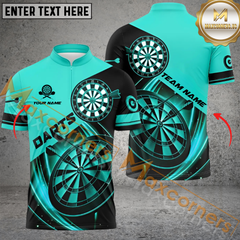 Maxcorners Premium Lightning Darts Jersey Multicolor Option Customized Name, Team Name 3D Polo Shirt