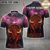 Maxcorners Darts Bullseye Blitz Multicolor Customized Name, Team Name 3D Shirts
