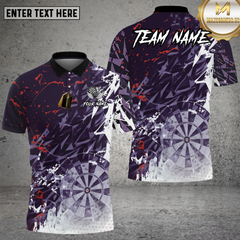 Maxcorners Dartboard Shirt Green Geometric Shatter Effect Multioptions Personalized Name, Team Name Unisex 3D Shirt (4 Colors)