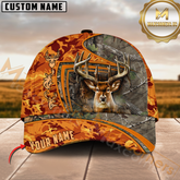 Maxcorners Classic Forest Deer Hunter Personalized Hat 3D Printed Multicolor | Orange