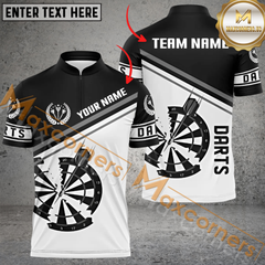 Maxcorners Broken Darts Jersey Customized Name, Team Name 3D Polo Shirt