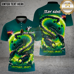 Maxcorners Bowling Neon Scorpion Cosmic Strike Design Multi Options Personalized Name Team Name 3D Shirt