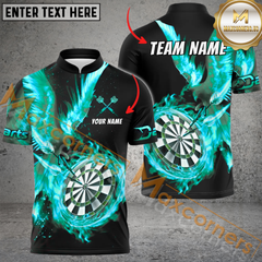 Maxcorners Premium Phoenix Lightning Darts Jersey Multicolor Option Customized Name, Team Name 3D Polo Shirt
