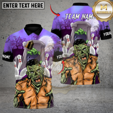 Maxcorners Bowling Zombie Strike Graveyard Multicolor Customized Name, Team Name 3D Shirts