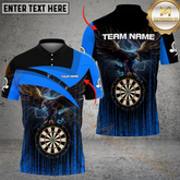Maxcorners Darts Thunder Eagle Multicolor Option Personalized Name 3D Shirt