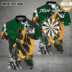 Maxcorners Dart Shirt Paint Splash Style Multioptions Personalized Name, Team Name Unisex 3D Shirt (4 Colors)