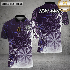 Maxcorners Dartboard Shirt Green Geometric Shatter Effect Multioptions Personalized Name, Team Name Unisex 3D Shirt (4 Colors)