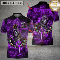 Maxcorners Darts Flame Reaper Throw Multicolor Customized Name, Team Name 3D Shirts