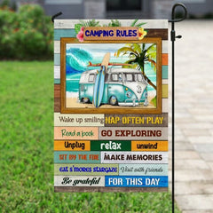 Maxcorners Camping Happy American US Flag VT26