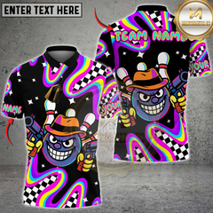 Maxcorners Gangster Bowling Personalized Name 3D Unisex Shirt