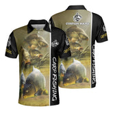 Maxcorners Custom Name Carp Fishing 3D Polo