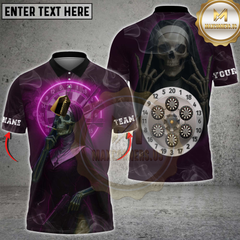 Maxcorners Darts Grim Reaper Nun Multicolor Customized Name, Team Name 3D Shirt