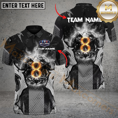 Maxcorners Billiard 8-Pool Titan Customized Name, Team Name 3D Shirt