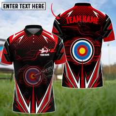 Maxcorners Thunder Archery Multicolor Option Personalized Name Team Name 3D Shirt (4 Colors)