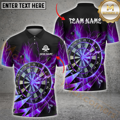 Maxcorners Darts Thunder Lightning Multicolor Options Personalized Name, Team Name 3D Shirt