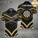 Maxcorners Darts Maori Dartboard Multicolor Options Personalized Name, Team Name 3D Polo Shirt (4 Colors)