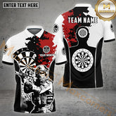 Maxcorners Darts Military Tactical Design, Personalized Name & Team Multicolor Option Customized Name, Team Name 3D Shirt (4 Colors)