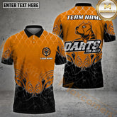 Maxcorners Pitbull Dog & Tribal Design Darts Jersey Multicolor Options Personalized Name, Team Name 3D Shirt (4 Colors)