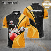 Maxcorners Strike Force Bowling Shirt Jersey Multicolor Options Personalized Name, Team Name 3D Shirt (4 Colors)