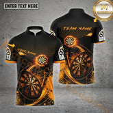 Maxcorners Flaming Darts Jersey Multicolor Options Personalized Name, Team Name 3D Shirt (4 Colors)