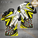 Maxcorners Winner Darts Dartboard Multicolor Options Personalized Name, Team Name 3D Polo Shirt (4 Colors)