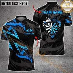 Maxcorners Premium Golden Dartboard Darts Sport Jersey Pattern Multicolor Options Personalized Name, Team Name 3D Shirt (4 Colors)