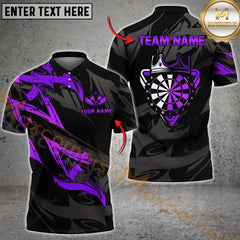 Maxcorners Premium Golden Dartboard Darts Sport Jersey Pattern Multicolor Options Personalized Name, Team Name 3D Shirt (4 Colors)