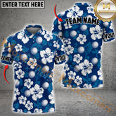 Maxcorners Golf Ball Tropical Pattern Multicolor Options Personalized Name, Team Name 3D Shirt (4 Colors)